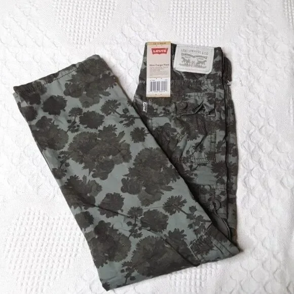 Levi's Boy's 511 Slim Cargo Pants Camo Size 7X Regular (7-8y) - Picture 1 of 10
